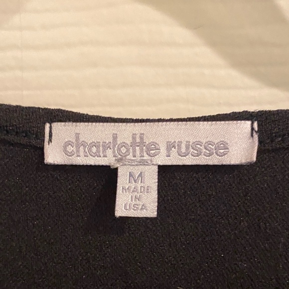 Charlotte Russe Black and White Fit and Flare Work Dress - Picture 3 of 8